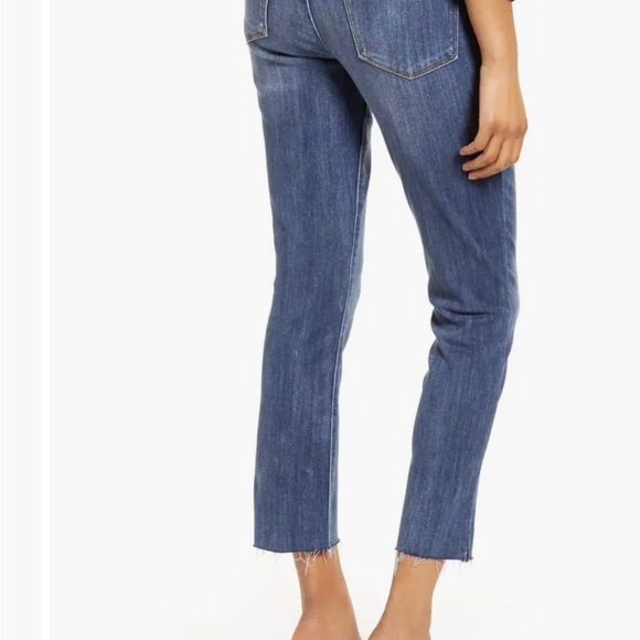 Wit & Wisdom Ab'Solution High Waist Raw Hem Skinny Crop Jeans - Picture 2 of 12